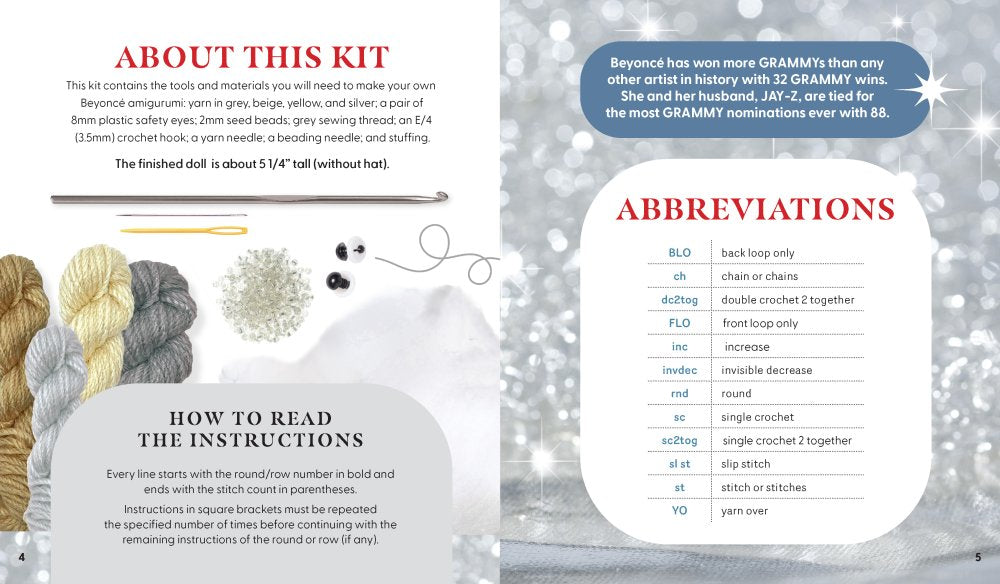 Unofficial Beyoncé Book & Crochet Kit