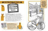 Colour & Sleuth: Haunted City - A Spooky Colouring Mystery Book
