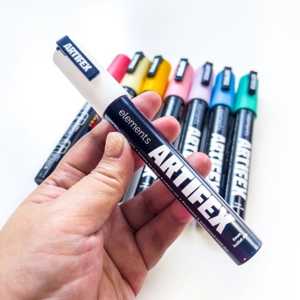 Elements Artifex Acrylic Markers 2-6mm - Pastel (8 Pack)
