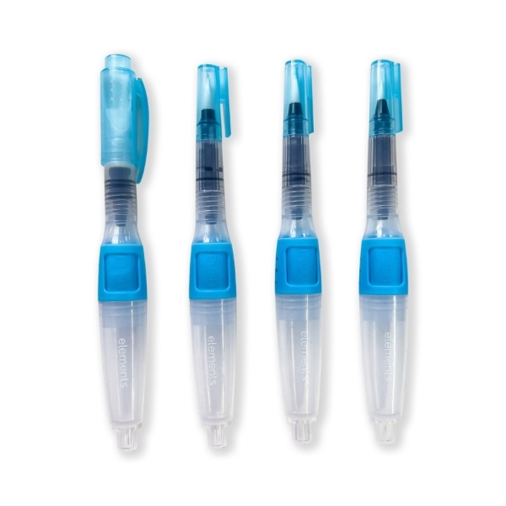 Elements Push Button Waterbrush (Pack of 4)
