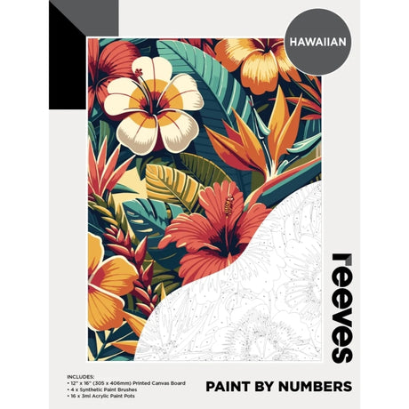 Reeves Paint By Numbers Set 12x16 - Hawaiian