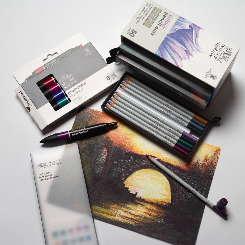 Winsor & Newton Studio Pencil Collection - Colour Pencil Set (50 Pieces)