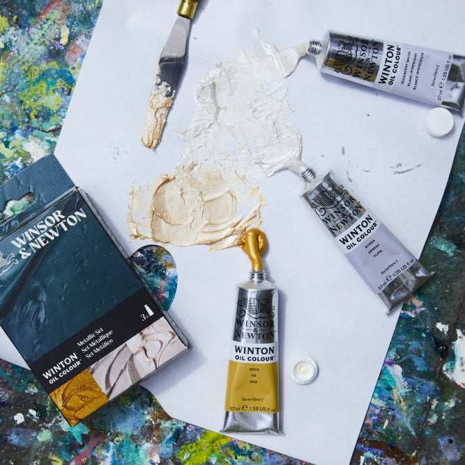 Winsor & Newton Winton Oil Colour - Metallic Set (3x37ml)