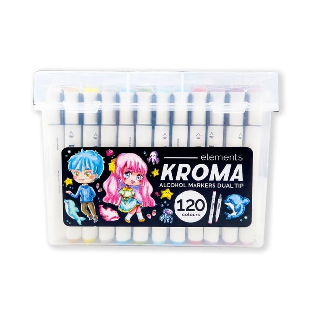 Elements Kroma Alcohol Markers Box Set (120 Pieces)
