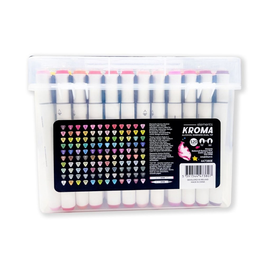 Elements Kroma Alcohol Markers Box Set (120 Pieces)