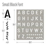 FolkArt Adhesive Stencils - Block Letters (3 Pieces)