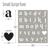FolkArt Adhesive Stencils - Script Letters