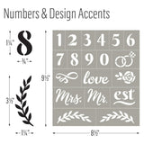 FolkArt Adhesive Stencils - Script Letters