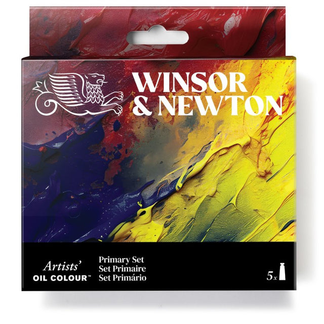 Winsor & Newton Artists Oil Colour 5x37ml - Primary Set