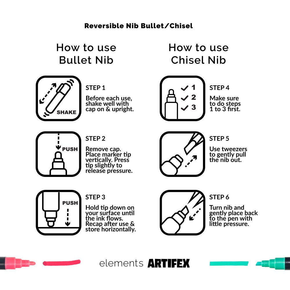 Elements Artifex Acrylic Markers 