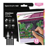 Spectrum Noir Classique Markers - Floral (12 Pack)