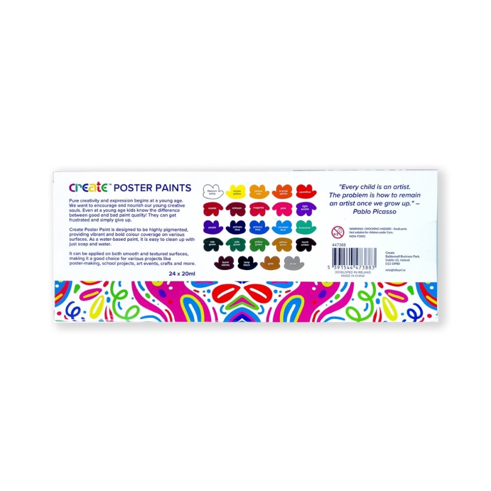 Create Poster Paint Set (24x20ml)