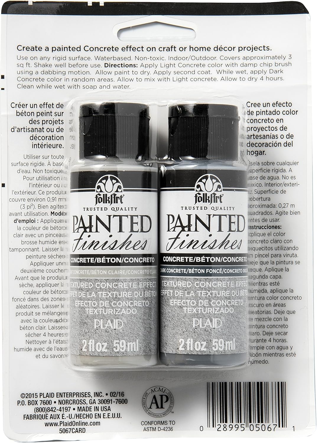 FolkArt Concrete Finishes Kit (2 x 59ml)
