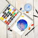 Elements Watercolour Paint Set - 42 Premium Watercolour Whole Pans