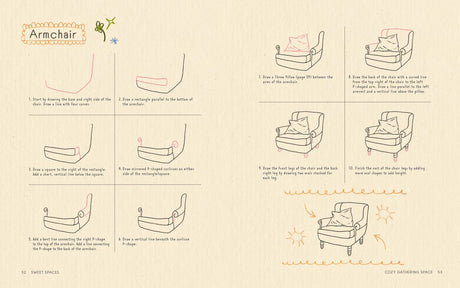 Sweet Spaces: Learn to Doodle the Coziest Corners Book
