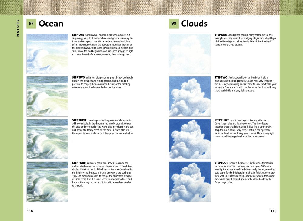 101 Textures in Colored Pencils Book