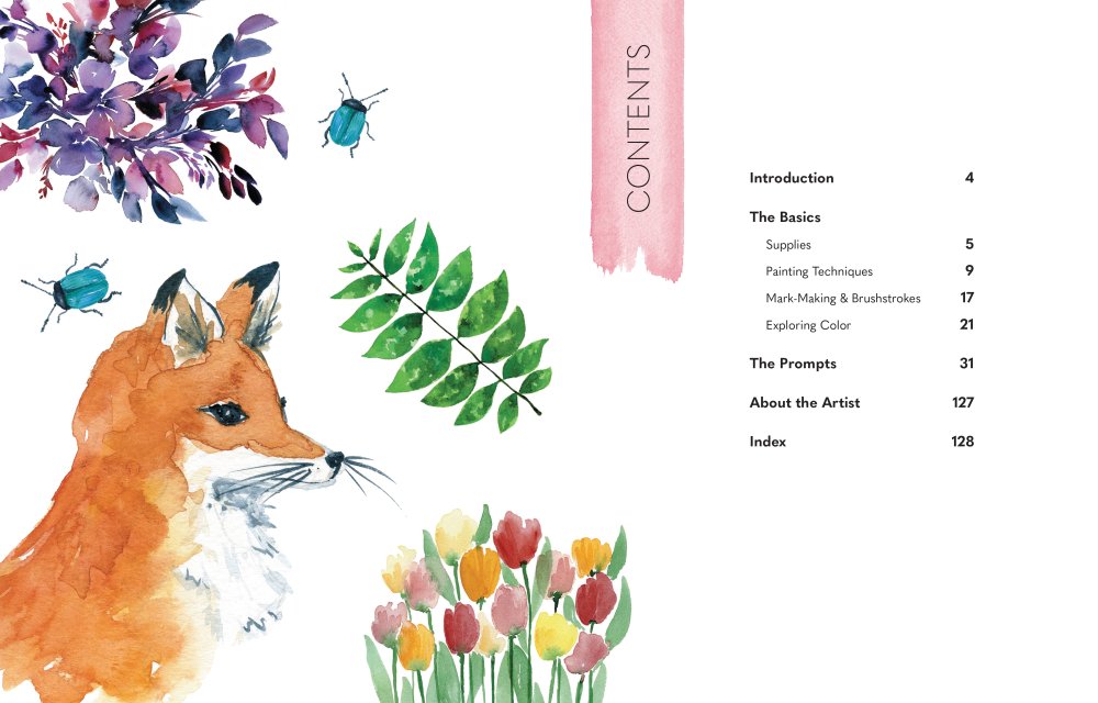 Pocket Prompts Watercolor Book