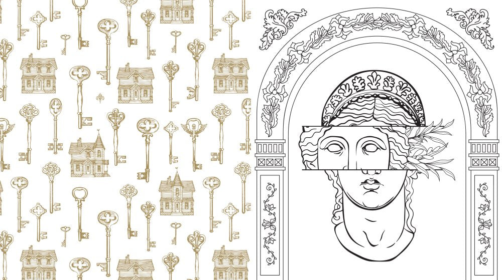 Dark Academia Colouring Book