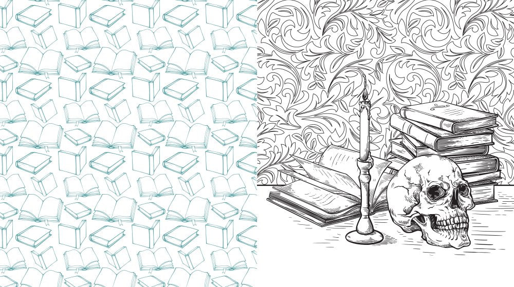 Dark Academia Colouring Book
