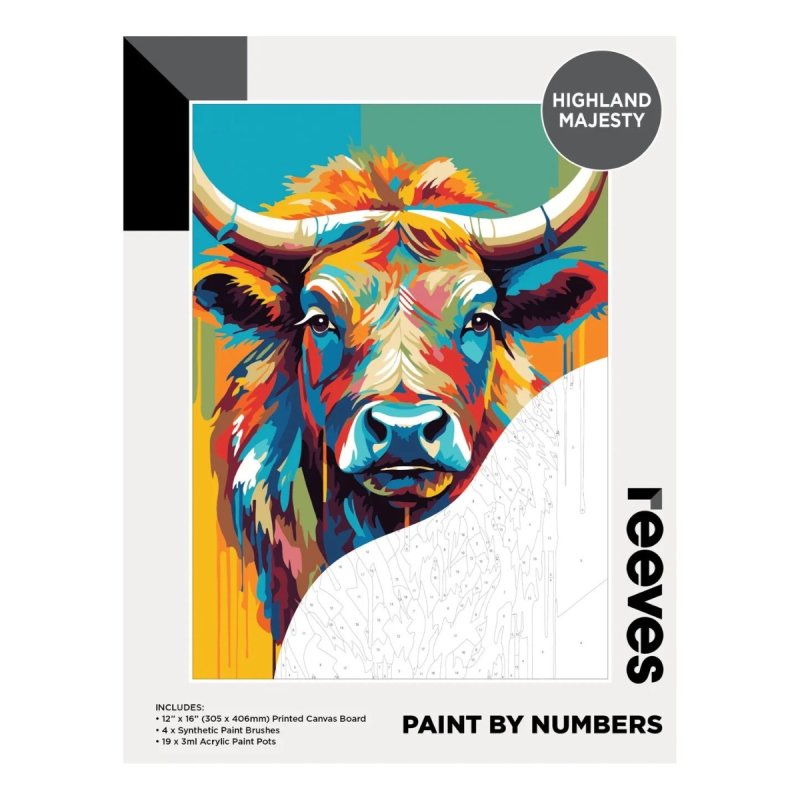 Reeves Paint by Numbers Kit 12x16" - Highland Majesty