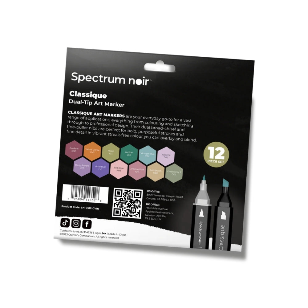 Spectrum Noir Classique Markers - Classic Vintage (12 Pack)