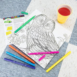 Owl Art Canvas Art Kit With Markers