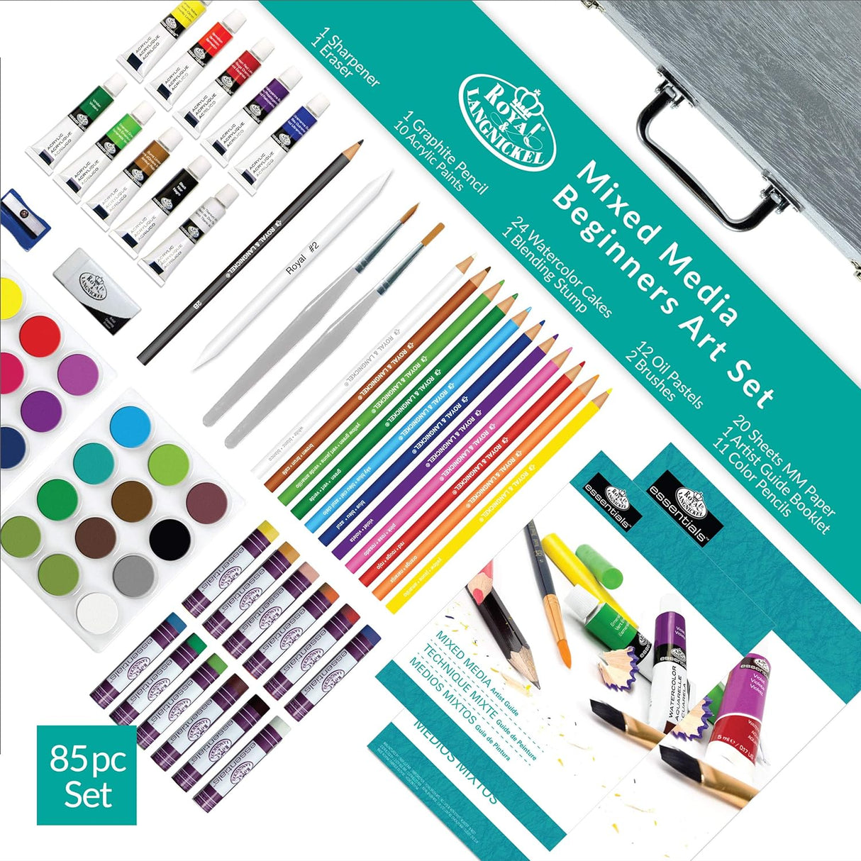 Essentials 85 Piece Mixed Media Beginners Box Art