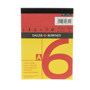 Daler-Rowney A6 Red and Yellow Drawing Paper Pad