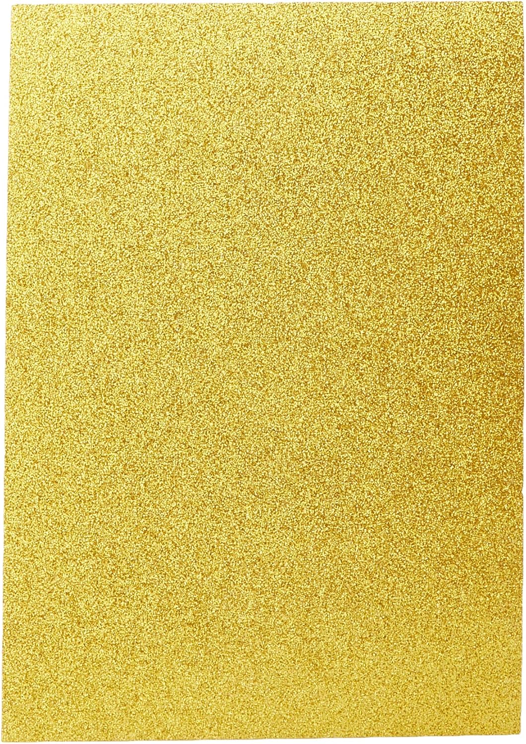 Dovecraft Glitter Card A4 Double Sided Sheets - Gold (6 Pack)