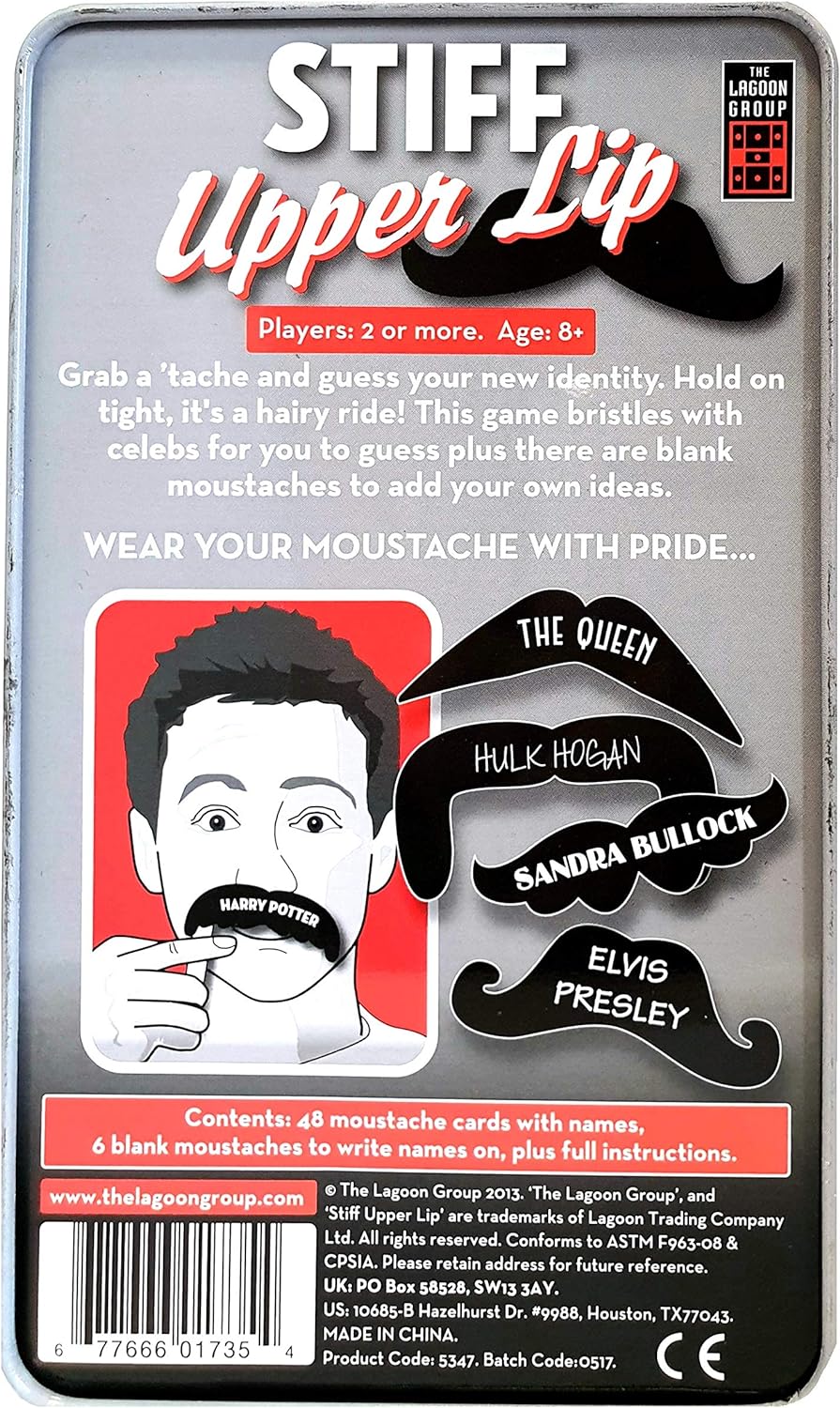 Stiff Upper Lip Card Game In A Tin