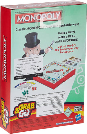 Monopoly Grab & Go Hasbro Game