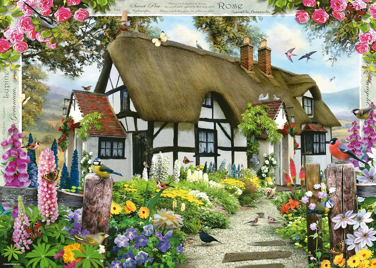500 Large Format Pieces Puzzle - Rose Cottage