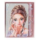 TOPModel Notebook & Pencil GLITTER QUEEN
