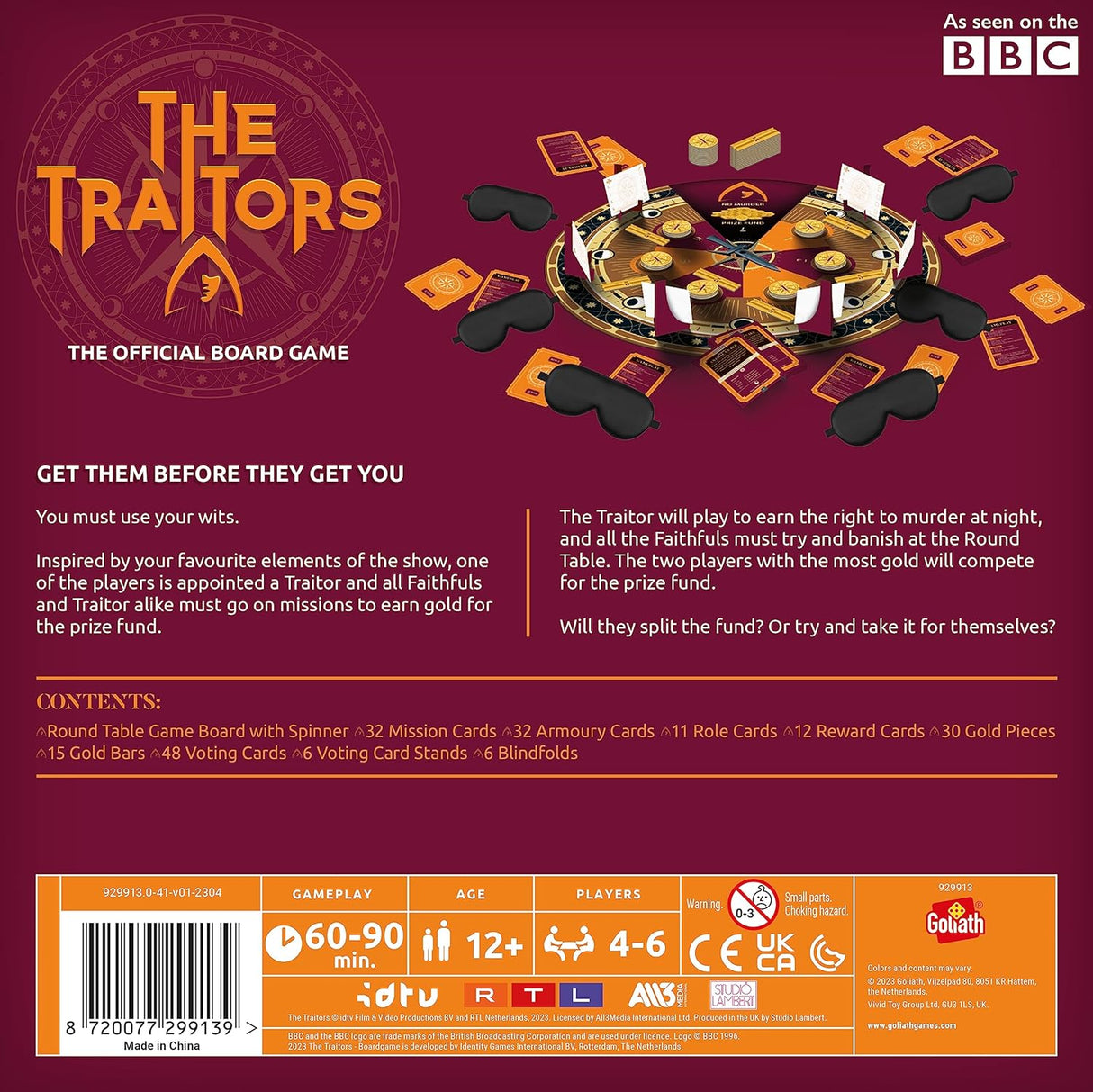 The Traitors TV Show Board Game