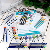 Mixed Media 63 Piece Premium Metal Art Case