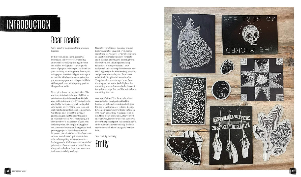Block Print Magic Book