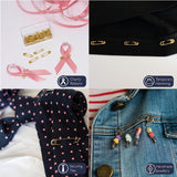 Korbond Gilt Safety Pins