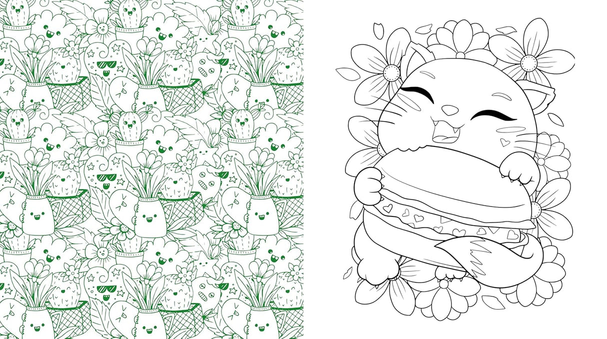 Kawaii Cuties Colouring Book