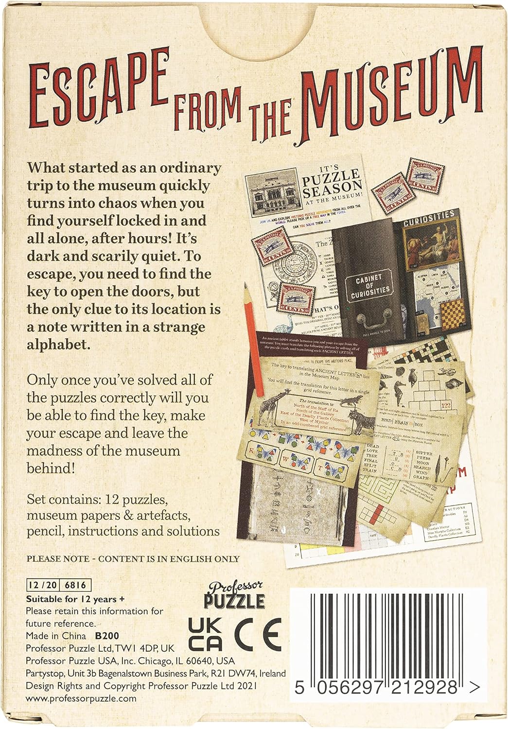 Professor Puzzle Escape from the Museum | Art & Hobby