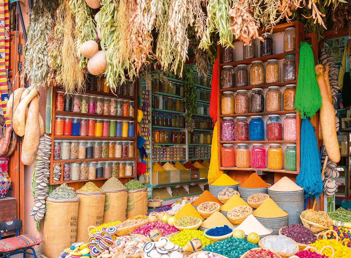 500 Piece Jigsaw Puzzle - Colourful Spices & Herbs Morocco