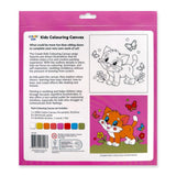 Create Kids Colouring Canvas - Cute Kitten