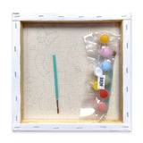Create Kids Colouring Canvas - Cute Kitten