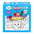 Create Kids Colouring Canvas - Kawaii Dessert