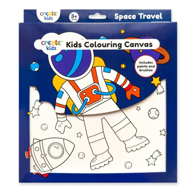 Create Kids Colouring Canvas - Space Travel