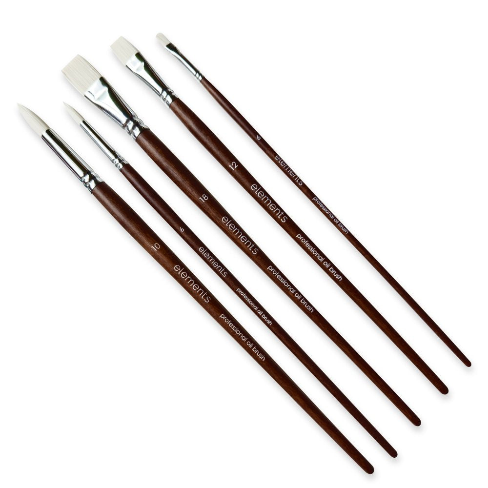 Elements Professional Oil Brush (Pack of 5)
