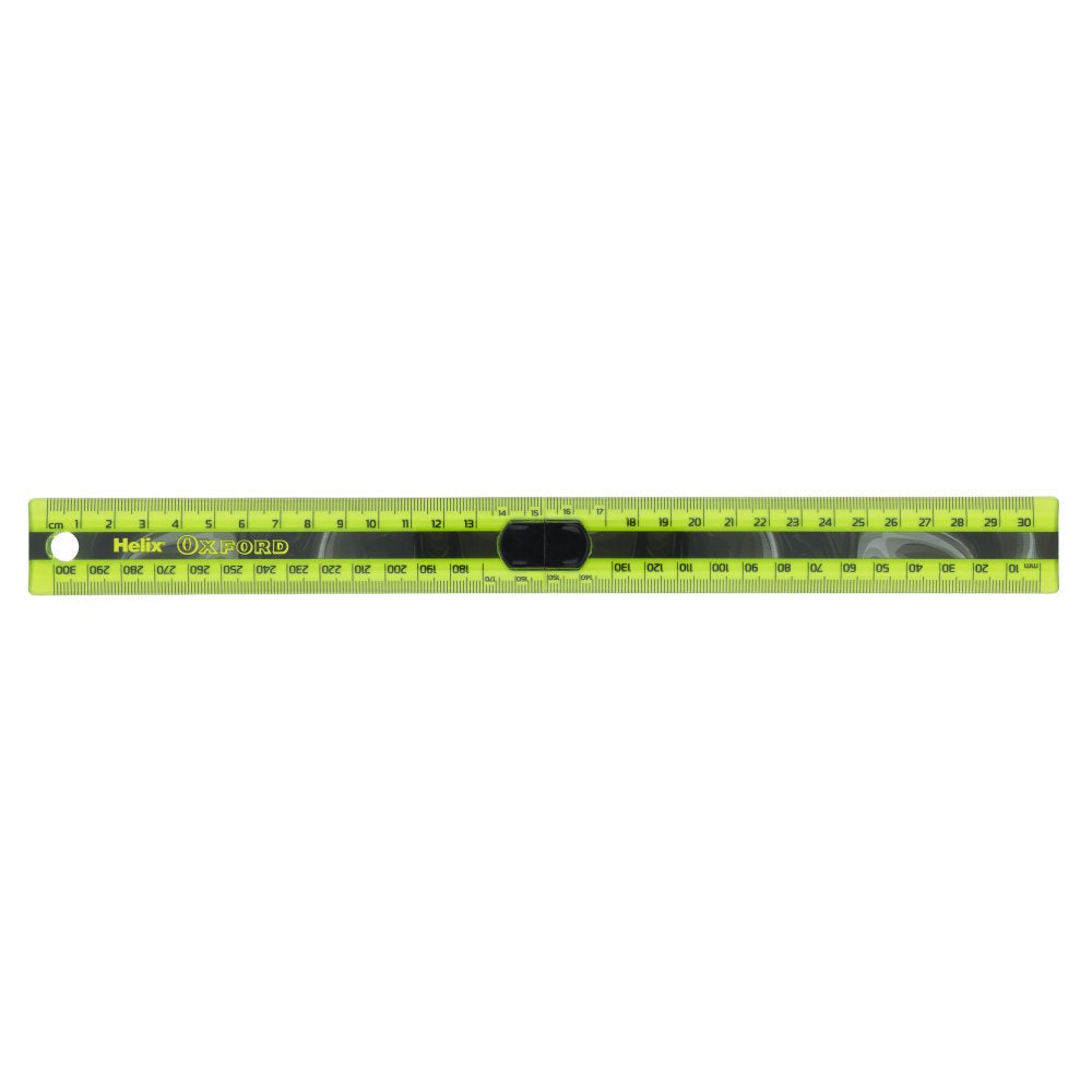 Helix Oxford Folding Ruler 30cm - Marble Green