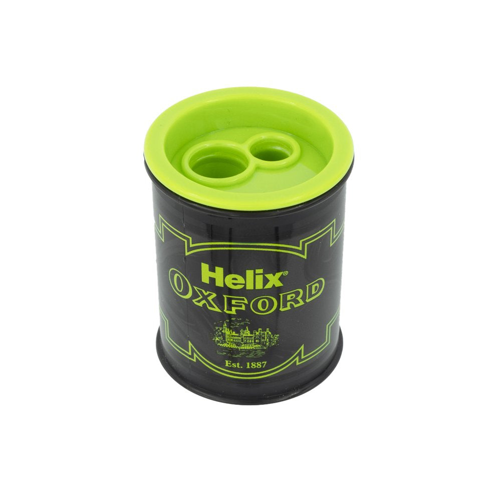 Helix Oxford Marble Barrel Two Hole Sharpener - Green