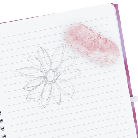 Helix Oxford Eraser Twin Pack - Marble Pink