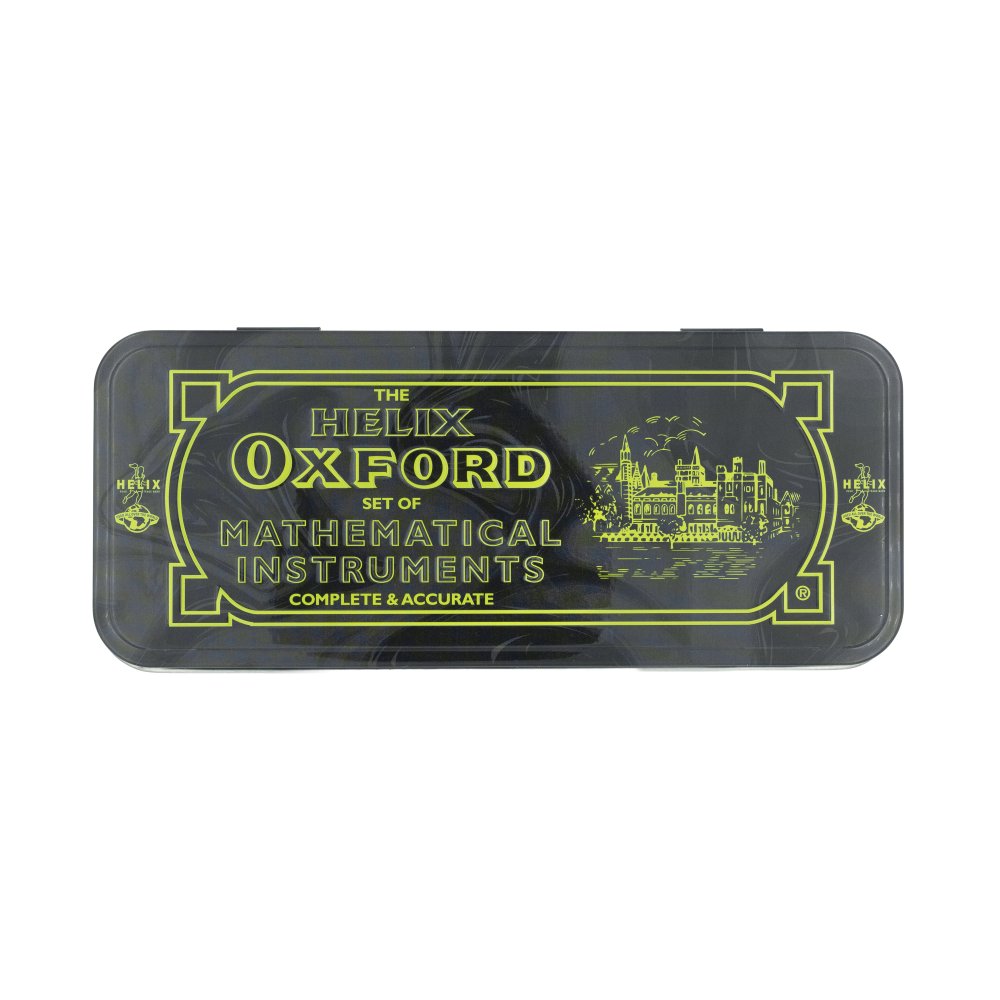 Helix Oxford Maths Set in Tin - Marble Green