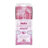Helix Oxford Maths Set in Tin - Marble Pink